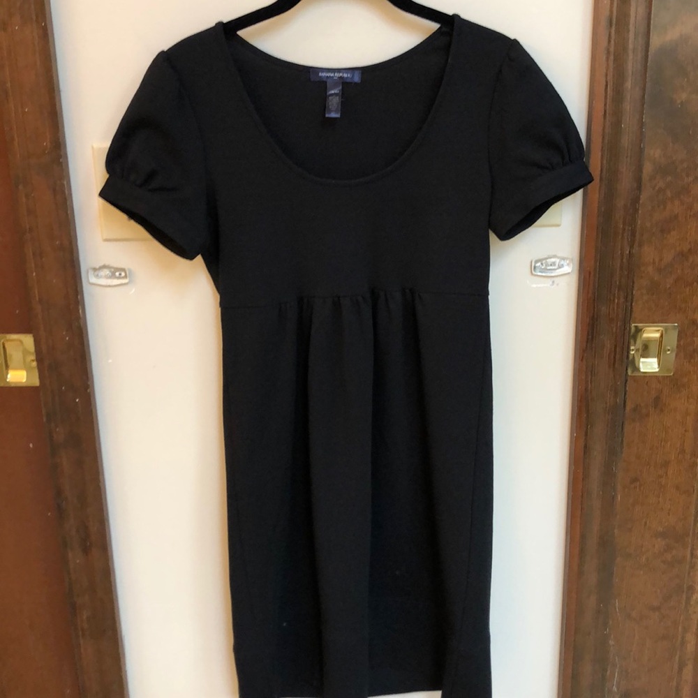 Banana republic black cotton dress